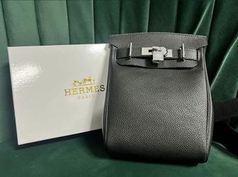 Барсетка HERMES из натуральной кожи