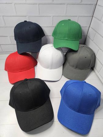 Однотонные бейсболки
