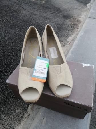 КУПИТЕ! Туфли Цебо, для девушки, леновая ткань, на платформе