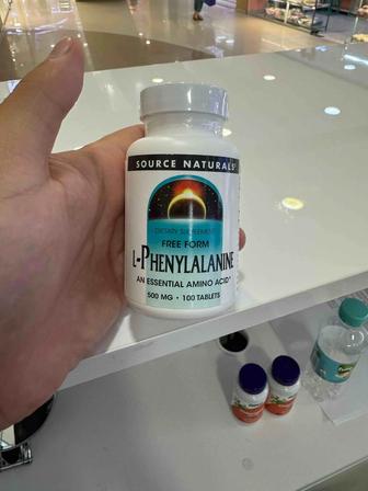 L-phenylalanine, l-фенилаланин, source naturals 500mg 100t