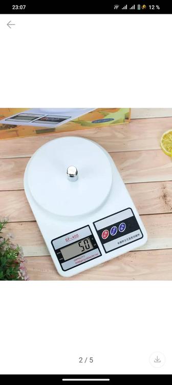 Электронные кухонные весы ISA SF-400 / Весы кухонные электронные / Настольн