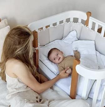 Продаю оригинальную детскую кроватку 3в1 от Happy Baby Mommy Lux