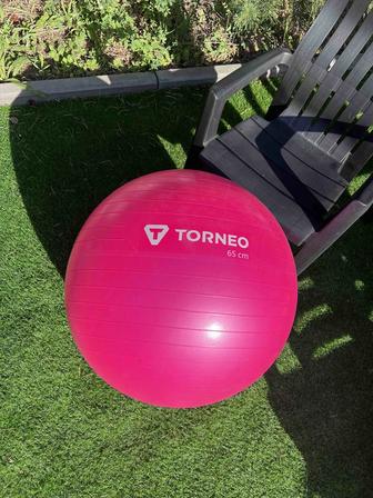 Фитбол Torneo 75 см черный и розовый