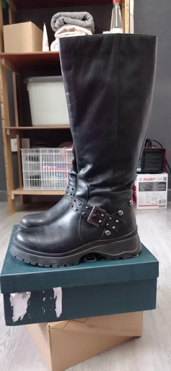 Сапоги еврозима натуральные кожаные 38 размер.Respect