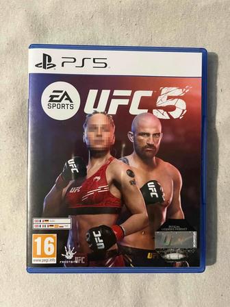 UFC 5 ps5 диск в идеальном состоянии