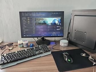 системный блок монитор клава I3 9100f. 1050ti 8ram ddr4