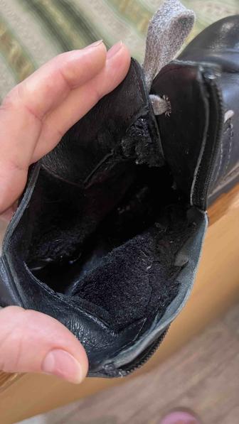 Продам ботинки, цигейка внутри, теплые,черного цвета, возможен торг