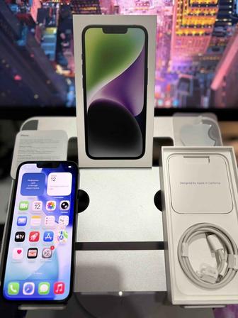 iPhone 14, 128 Gb Black, в идеальном состоянии