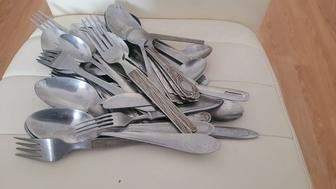 Ложки, вилки из нержавейки разные б/у
