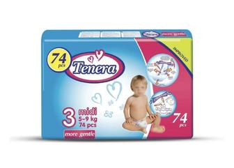 Подгузники Tenera Premium 3 размер 74 шт