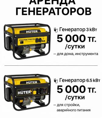 Сдам в аренду прокат генератор 6.6 квт