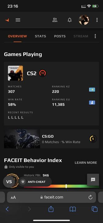 FACEIT, faceit 10 lvl, 2800 elo, Личный аккаунт, Cs2 прайм, СРОЧНО