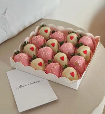Клубника в шоколаде подарок любимой букет красиво вкусно на заказ