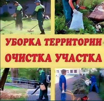 Уборка территории, прополка, копка огорода