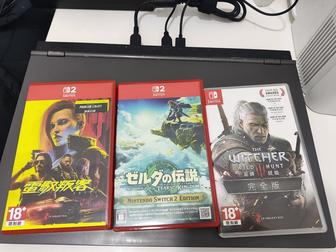 Продам игры Nintendo Switch Zelda, Witcher 3, Cyberpunk