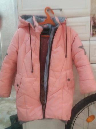 Пуховик рост 134 с комбинезоном