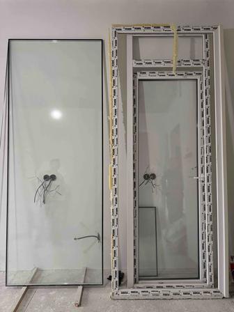 Окна,Перегородка стеклянная 3 стекла,качественная премиум ,высота 2,7