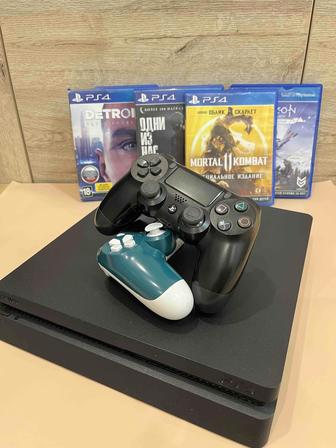 Ps4 slim 1Tb с играми