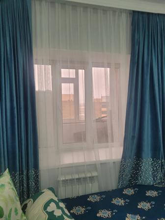 Шторы б/у с тюлью