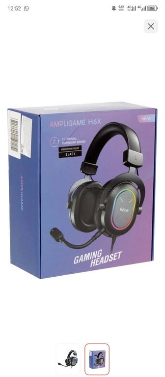 Наушники Fifine Ampligame H6X черный