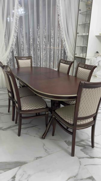 Стол с 6 тую стульями отличного качества производство Россия