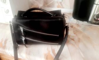 Сумка кожанная Кросс-боди.