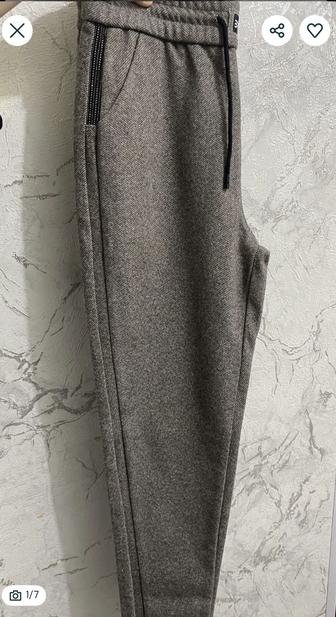 Новые теплые зимние брюки, р46, материал драп