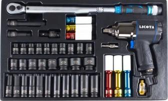 Продам Likota-набор с гайковертом, ударными головками т