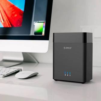 ORICO 3,5-дюймовый 2-отсечный корпус жесткого диска USB 3.0