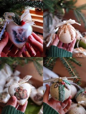 Ёлочные игрушки ручной работы