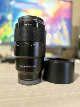 Объектив Sony FE 90mm f/2.8 Macro вспышка Godox MF-R76S TTL
