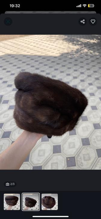 Норковая шапка