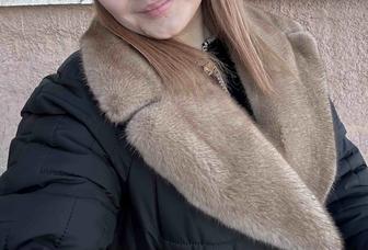 Норка жаға куртка