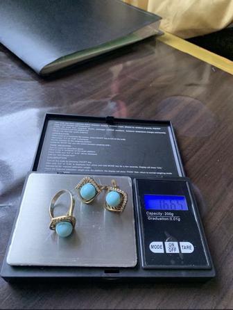 Серебряные наборы кольцо и серьги