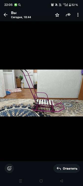 Продам детские зимние санки в отличном состоянии