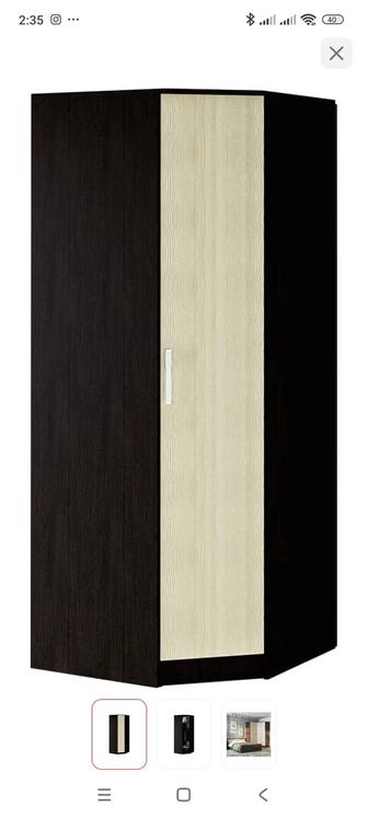 Угловой шкаф для спальни