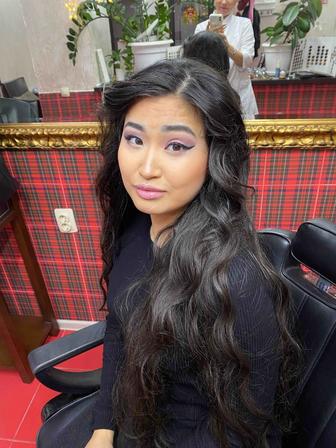 Бьюти услуги окрашивания волос.