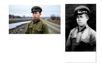 ч/б фото в цвете