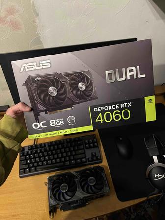 Видеокарта RTX4060 Asus Dual OC 8gb