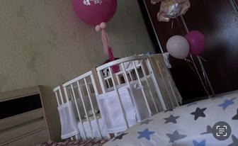 Кроватка-трансформер LICENOK
Nuvolla Luxe, для детей от 0 до 7-ти лет