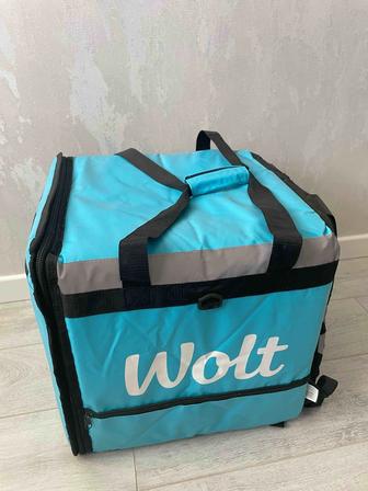 Термосумка термокоробка для доставки еды WOLT, Yandex, Glovo
