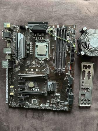 Материнкая плата MSI Z370 Процессор i3 9100f