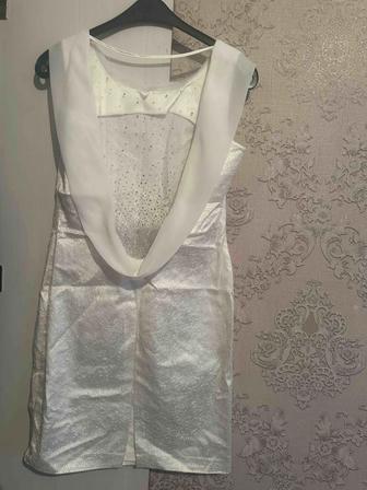 Платье белое короткое белое платье