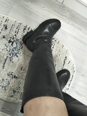 Кожанные сапоги