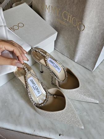 Босоножки женские летние Jimmy choo , натуральная кожа