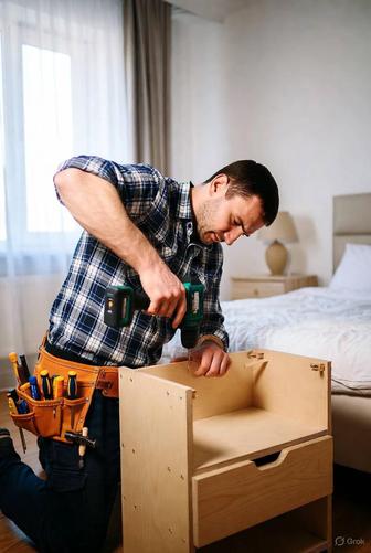 Ремонт мебели, сборка мебели, кухонные гарнитуры, стеллажи, шкафы