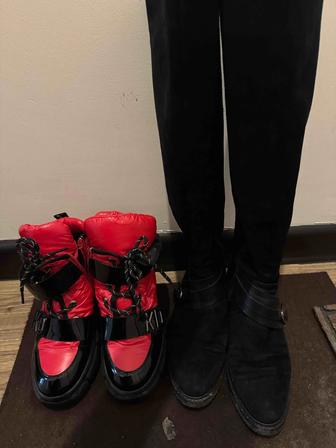 Продам 2 пары обуви сапоги