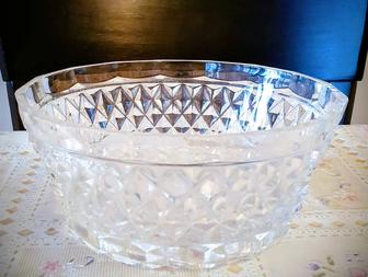 Салатница хрустальная