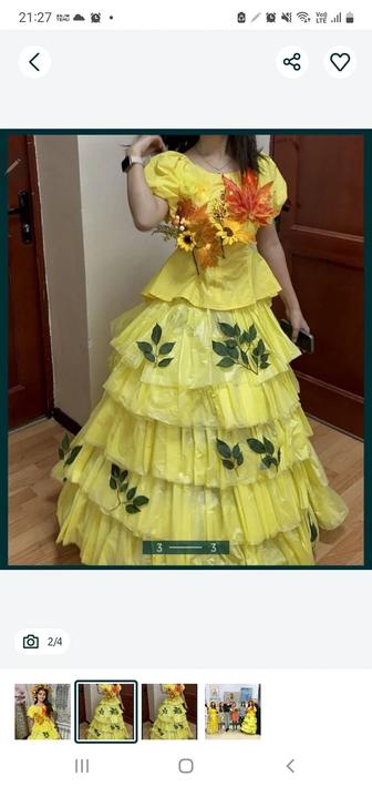 Сдам в аренду красивое платье ручной работы