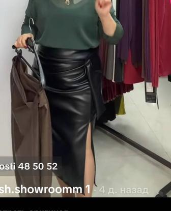 Кож юбку новая 50.52 размер